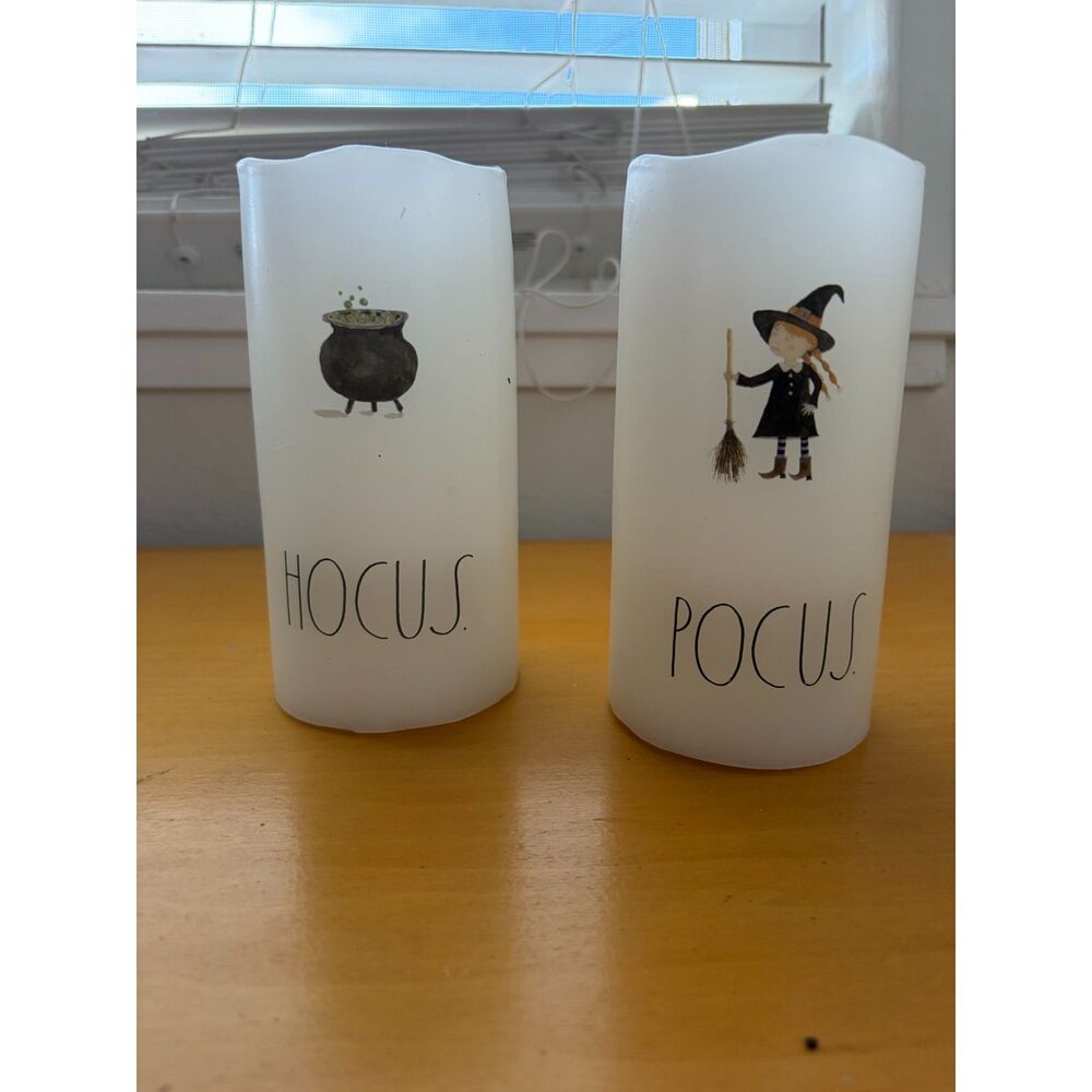 Rae Dunn Flamless Candles Halloween Hocus Pocus